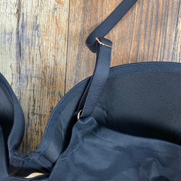 Savage X Fenty by Rihanna Women's 32C Caviar Black Soft N Savage Padded Demi Bra - Picture 7 of 16